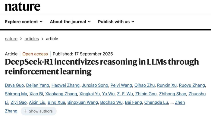 Nature年度十大人物发布：DeepSeek梁文锋、中科院深海所杜梦然入选